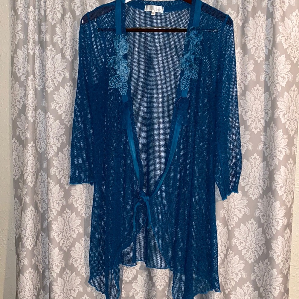 Blue Pretty Knit Cardigan
